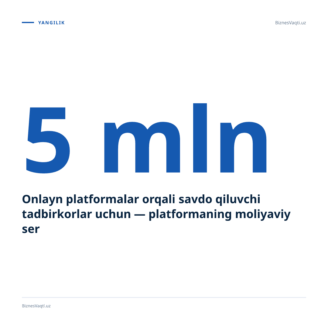 5 mln foydalanuvchi — TBC Bank Group nazorat ulushini xarid qilgan platforma endi ekotizim tarkibida.
